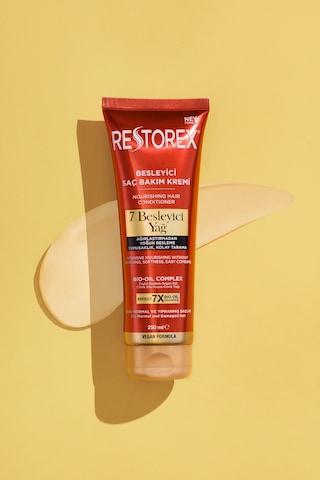 Restorex Besleyici Bakım Saç Kremi 250 Ml - 7 Besleyici Yağ Göz Alıcı Parlaklık İpeksi Yumuşaklık