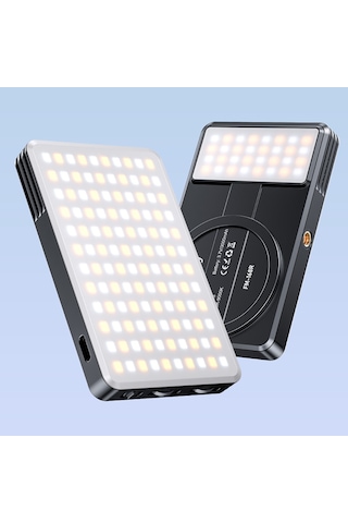 Jmary Fm-168r Magnetik Dolgu Led Telefon Aydınlatma Işığı Siyah