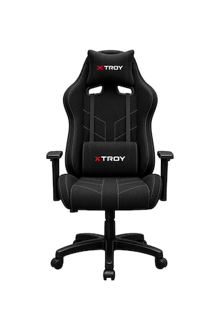XTroy Rock Model Kumaş Oyuncu Koltuğu Siyah