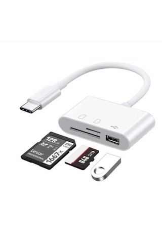Carub Usb C Sd-tf Kart Okuyucu Veri Aktarım
