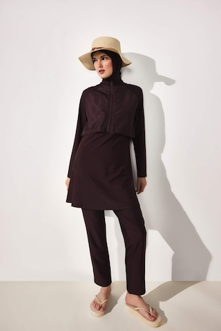 Defacto Regular Fıt 5li Kahverengi Burkini Mayo G8897ax26smbn340 Kahve-bn340