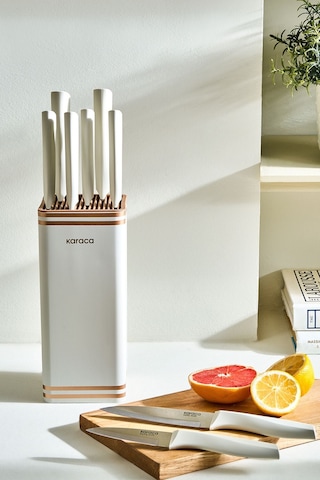 Karaca  Megacut Square 9 Parça Krem Bıçak Seti