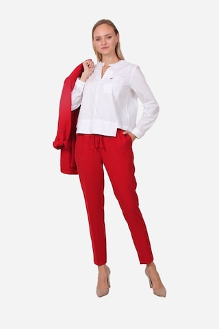 Kadın Cepli Modern Kesim Bluz Frn1104 Beyaz