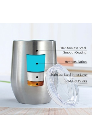 Ulzyvf 12oz Stainless Steel Travel Cup - 6-8hr Hot/cold, Colorful, Eco-friendly Çok Renkli