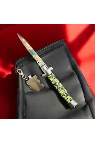 Taşkafa Kurukafa Ramiz Dayı Çakı Set Yeşil