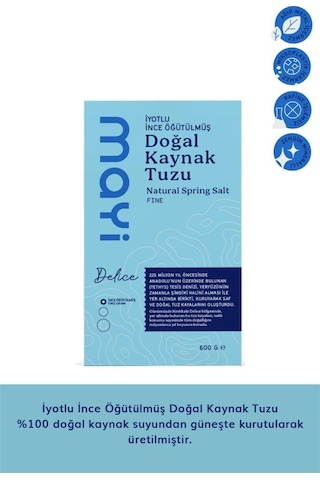 Mayi Tuz İnce Öğütülmüş Tuz Paketi 2 x 600 G