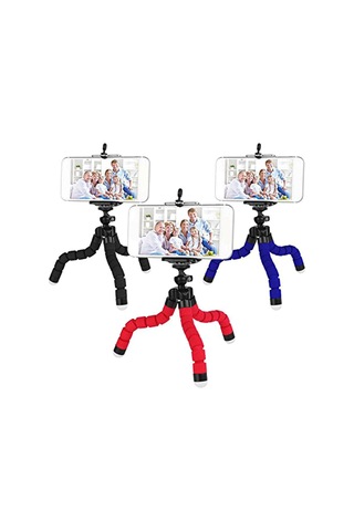 Cep Telefonu Tripod Mini Esnek Sünger Ahtapot Şekilli Tripod Akıllı Telefon Kamera Bükülebilir Tripod Diğer