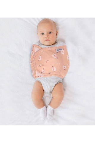 Sevi Bebe 504.194 Bebe Kundak Kemer 0-3 Ay Neşeli Kuş Desen Somon