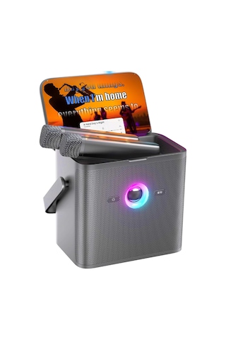 Ikarao Yetişkinler İçin Karaoke Makinesi, Şarkı Sözleri Ekranı Ve Ekranı İle, Youtube İçin Karaoke Sistemi, 2 Kablosuz Mikrofon, Otomatik Ayar Ve Yankı, Karafun Prime, Ev Dış Mekan Partisi İçin