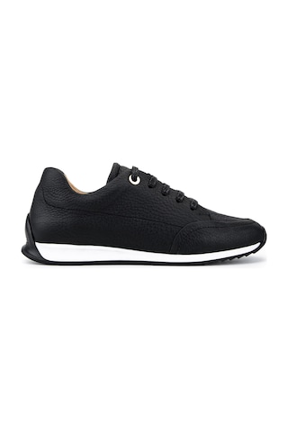 Tamer Tanca Kadın Hakiki Deri Siyah Floter Sneakers & Spor Ayakkabı 937 9860 Bn Ayk Y26 Sıyah Fltr