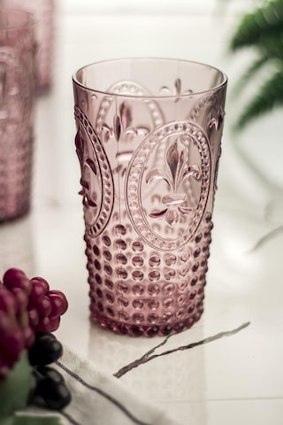 Akrilik Mürdüm Tekli Uzun Bardak & Su Meşrubat Bardağı 750 Ml Büyük Boy & Cam Değildir Mürdüm