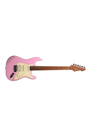Peavey Raptor Lightning Bolt St Hss Stratocaster Elektro Gitar Shell Pink