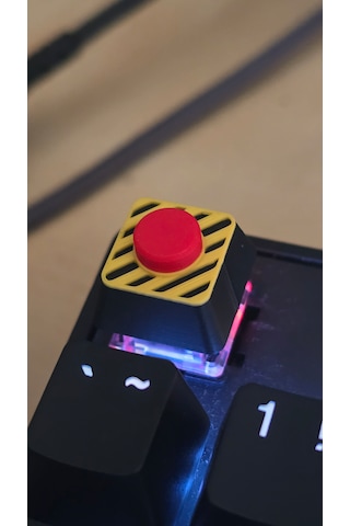 Emergency Escape Button Keycap 2'li Set Mekanik Klavyelere Uy