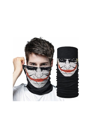 Bezos Joker Desenli Çok Amaçlı Buff Yüz, Boyun Ve Bandana Maskesi 5 No Diğer