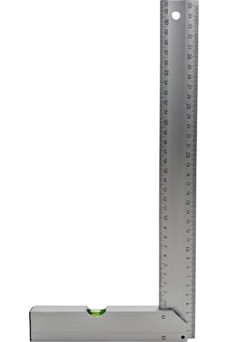 Fixonic B.h.d Bhd00197 350mm/35cm Alüminyum L Marangoz Gönye/su Terazili