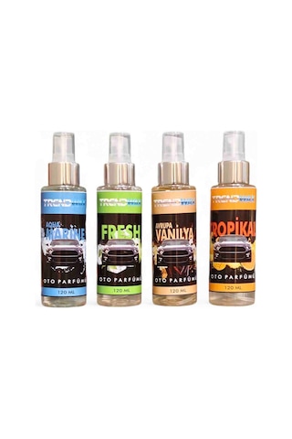 Trendwax 4lü Oto Parfümü Seti Aqau Marine, Tropikal,fresh, Avrupa Vanilya Kokusu