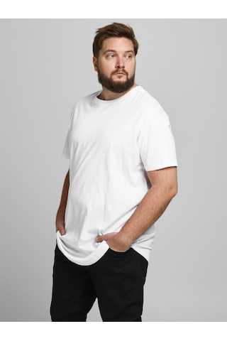 Jack & Jones Jack&jones Oversize Minimalist Erkek T-shirt - Günlük Kullanım Beyaz