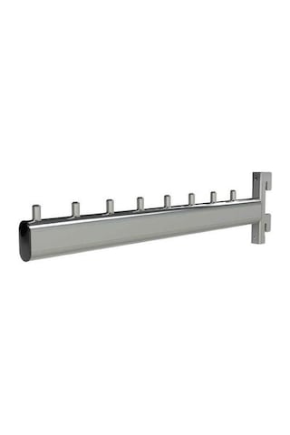 10 Adet Konik Baston - Konik Dikmeye Geçme Baston, Askı Aparatı Krom