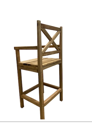 Bar Sandalyesi Ahşap Tabure Bar Tabure Mutfak Sandalyesi 5149 Ahşap