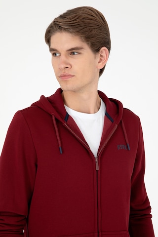 U.S. Polo Assn. Erkek Bordo Şardonlu Örme Hırka 50293146-VR014