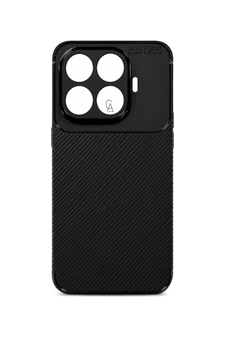 Xiaomi Mi 17t Pro Uyumlu Kılıf Karbon Tasarım Kamera Korumalı Silikon Telefon Kılıfı Kapak Siyah