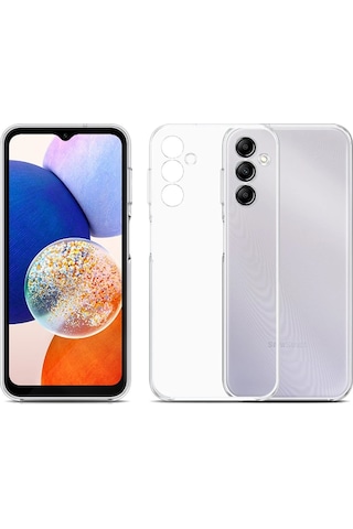 Cosmotex Newface Samsung Galaxy Uyumlu A14 4g Kılıf Lüx Şeffaf Silikon
