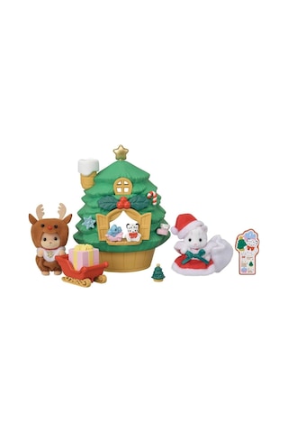 Bebek Noel Baba Nın Yılbaşı Ağacı Evi