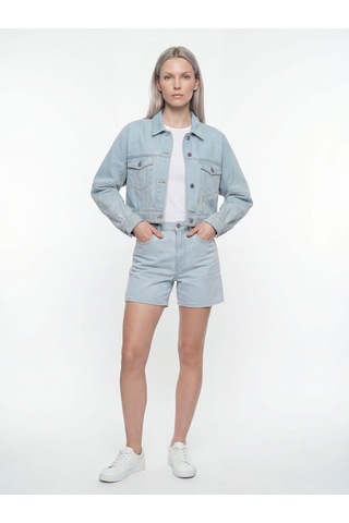 Regular Fit Kadın Ceket Denim