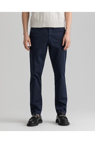 Gant Hallden Erkek Lacivert Slim Fit Pantolon DÜZ 1500038.410 Lacivert