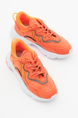 Tonny Black Rahat Kalıp Yüksek Taban Şeritli Bağcıklı Unisex Oranj Spor Ayakkabı Tb248-0 Oranj