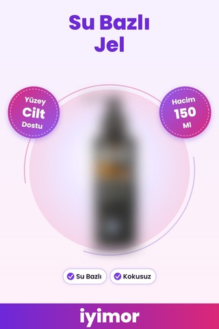Su Bazlı Kayganlaştırıcı Jel 150 Ml, Sade, Kokusuz İyimor