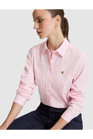Pierre Cardin Kadın Pembe Gömlek Desenli 50328627-vr041