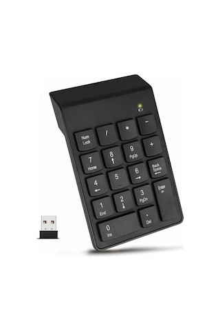 Kablosuz Numeric Keypad 18 Tuşlu Sayısal Tuş Takımı Klavye Numpad