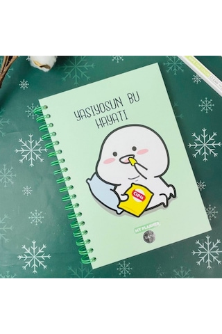 Yaşıyosun Bu Hayatı Tasarımlı Konuşan Ajanda 1152 Çok Renkli
