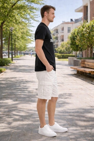 Alexander Gardi Loft Baskılı Basic T-shirt Siyah