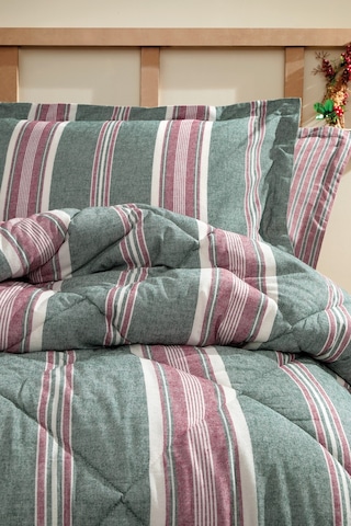 Yataş Bedding Chevron Tek Kişilik İpliği Boyalı Uyku Seti - Yeşil