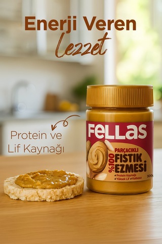 %100 Fıstık Ezmesi 300 G X 2 Adet