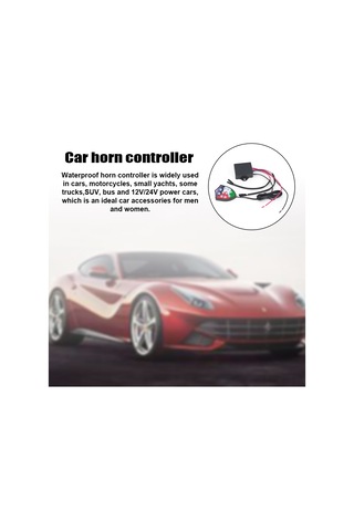 Skycity 12v-24v Otomobil Halka Kontrolörü, 10 Farklı Ses Seçeneği, Su Geçirmez Abs Malzeme, Araba-motosiklet-utility Araçları İçin