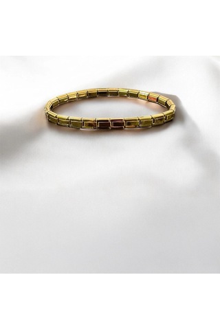 T-blk-17 Gold Paslanmaz İnce Charm Bileklik Gold