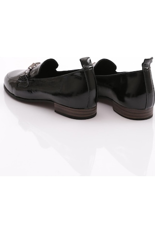Mammamia D24ya-3470 Kadın Deri Loafer Ayakkabı Siyah