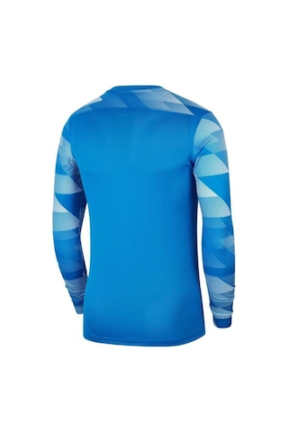 Nike Erkek Uzun Kol Sıfır Yaka Tişört M Nk Df Park Iv Jsy Ls Gk C Mavi - Beyaz