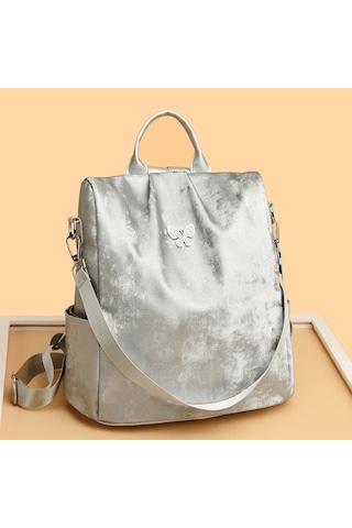 Fiyonk Büyük Kapasiteli Sırt Çantası Yeni Stil Doku Çok Amaçlı Üniversite Öğrencisi Sırt Çantası Şık Omuz Sırt Çantası Mavi Ana Resim Rengi Diğer