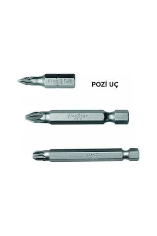 Manyetik Bits Pozi Uç Pz - Manyetik Bits Yıldız Uç Ph Vidalama