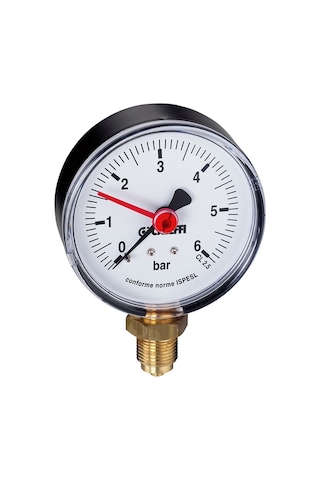 Caleffi  Eğimli Basınç Düşürücü Vana 3/4''ve Basınç Saati 1/4''