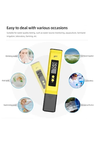 Otomatik Kalibrasyonlu Dijital Ph Metre 0-14 Ph Aralığı