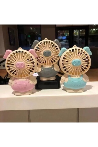 Tongxida Yeni Küçük Sessiz Taşınabilir Fan, Dahili Aydınlatma, Uygun Ev Dekorasyonu İçin
