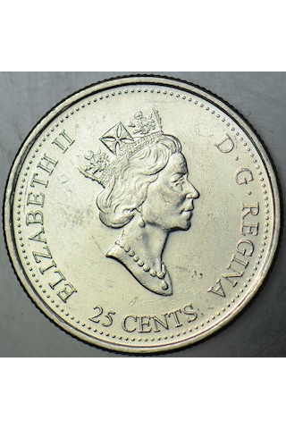 Kanada 25 Cent 2000 Hatıra-başarı-üçüncü Milenyuma Giriş.