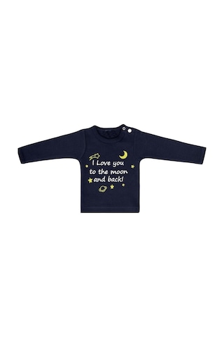 Uygunbebe Moon Erkek Bebek Uzun Kollu Tişört Uygunbebe Moon Erkek Bebek Uzun Kollu Tişört
