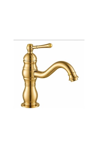 Rustik Lavabo Bataryası Gold Kısa Gold Altın Sarı