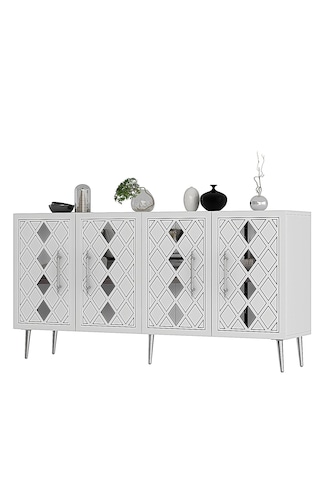 Domect Kb150 Konsol Beyaz-gümüş